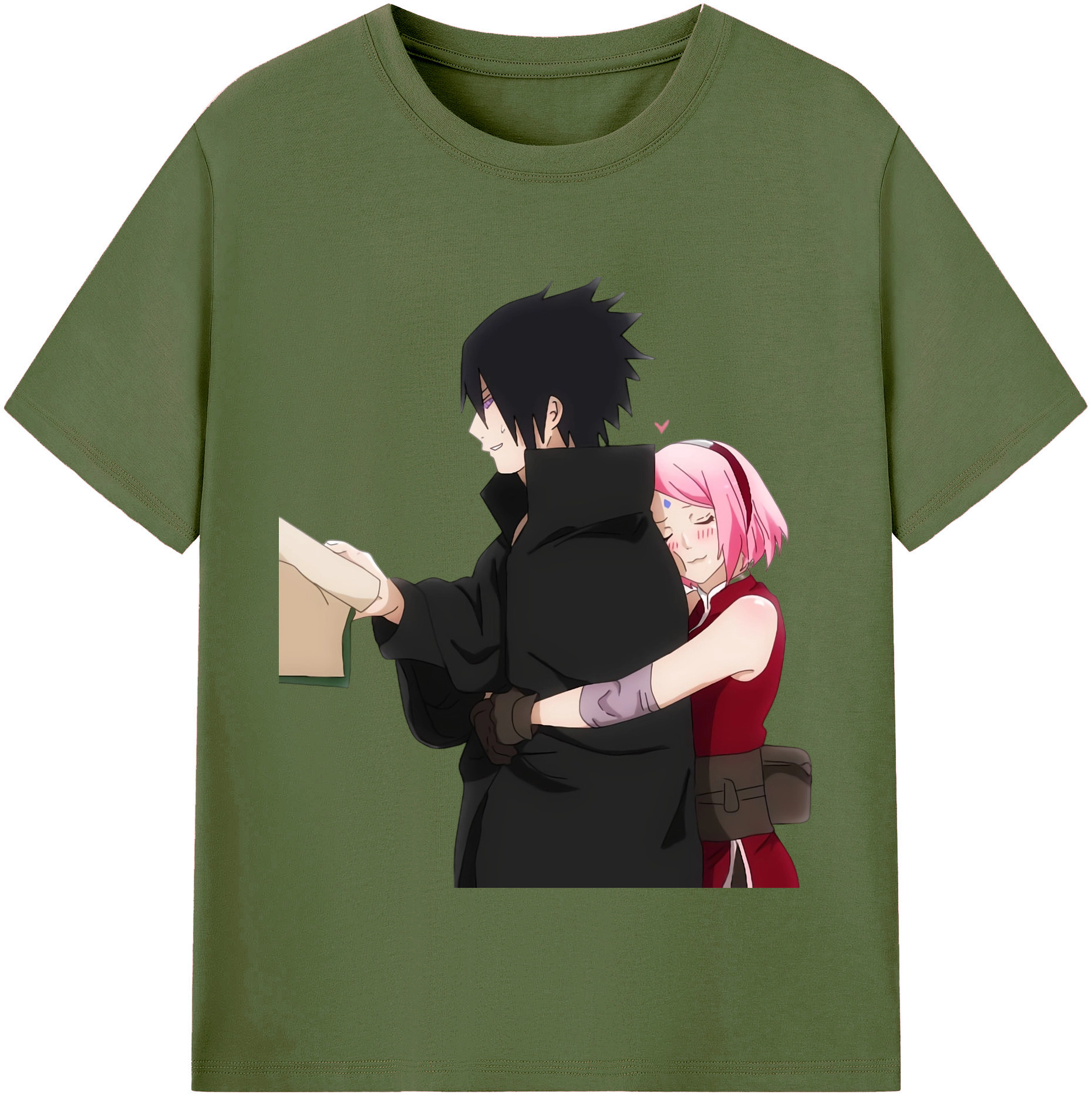 （画像用） NARUTO -ナルト- うちは サスケ Uchiha Sasuke 綿100％半袖Tシャツ（フロントプリント）